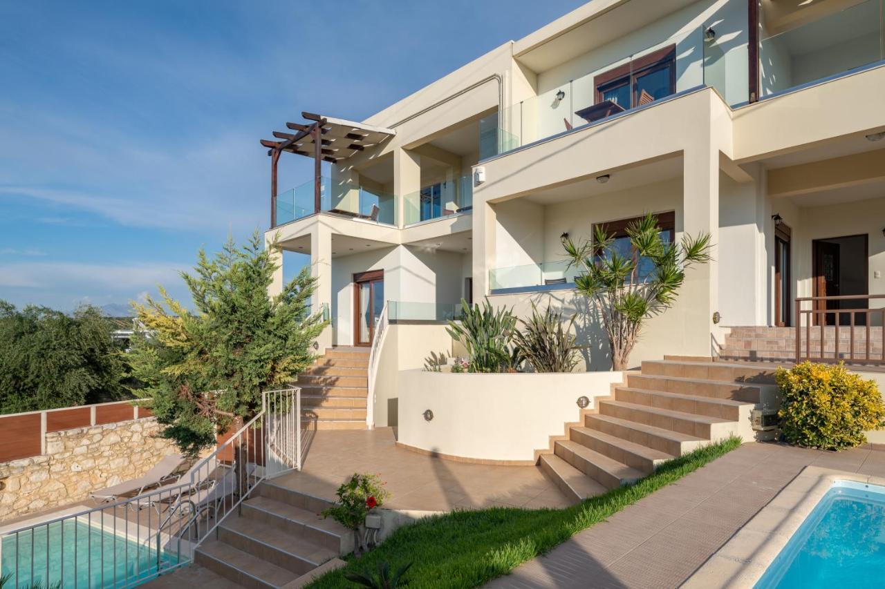 Family Villa Rousa In Rethymno With Pool, Bbq And Kids Area Loutra 외부 사진
